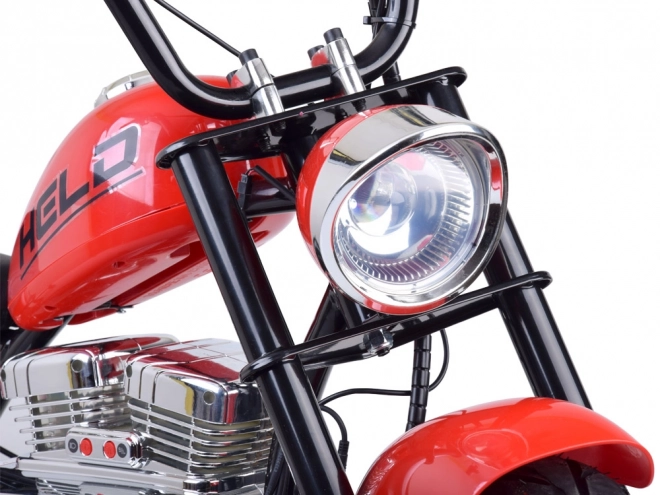 Elektrischer Chopper Motorrad für Kinder – Rot