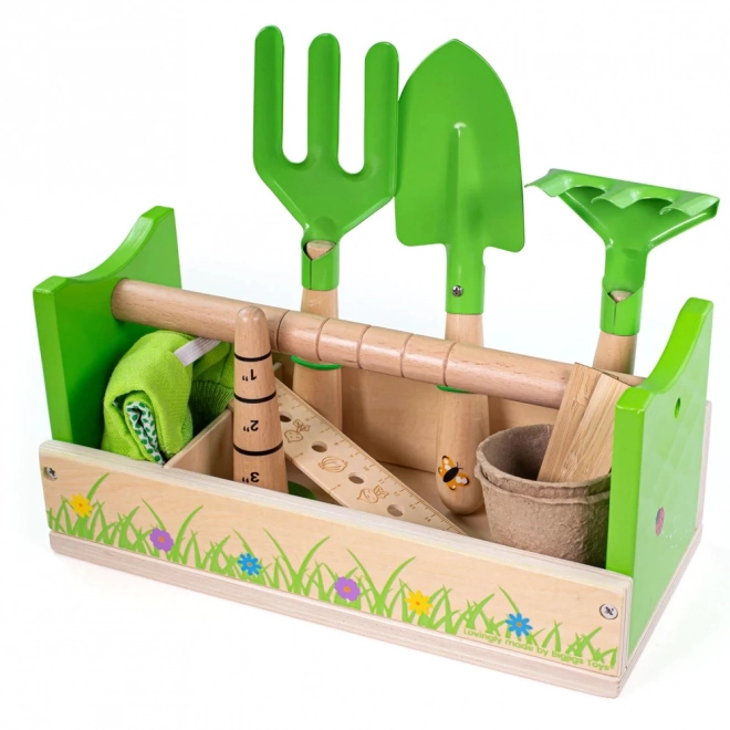 Bigjigs Toys Gartenset in Tragetasche