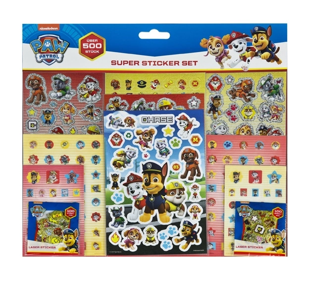 Großes Sticker-Set Paw Patrol