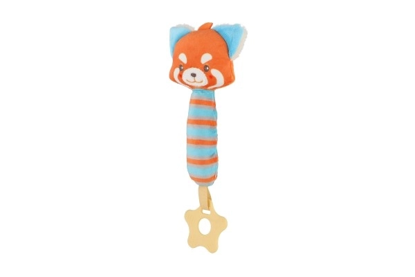 Plüschfuchs mit Quietsche und Beißring 24 cm