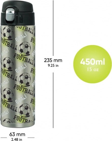 Thermoflasche für Kinder BAAGL Fußball 450 ml
