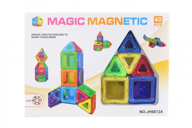 Magnetisches Konstruktionsspielzeug 40 Teile