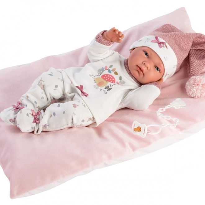 Llorens New Born Mädchen - Realistische Babypuppe mit Vollvinylkörper - 40 cm