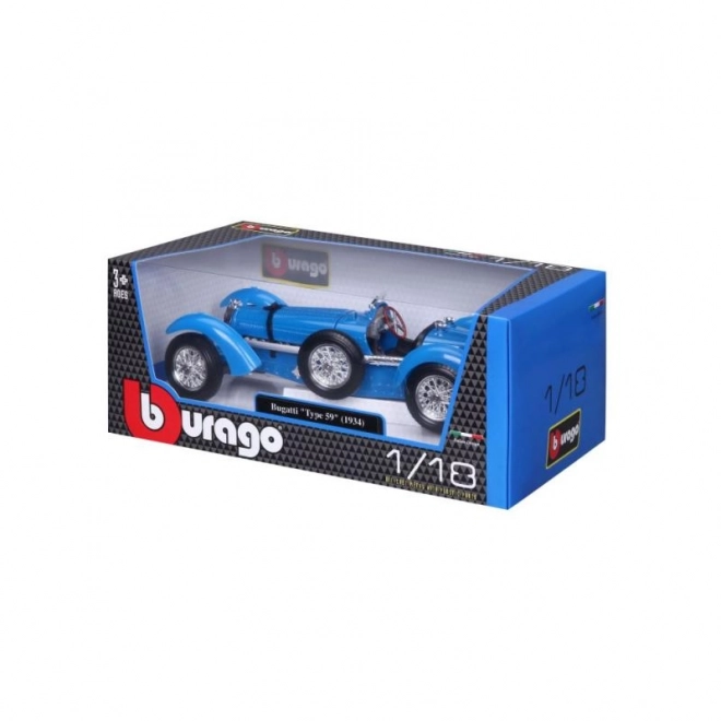 Bburago Bugatti Type 59 Modellauto Blau