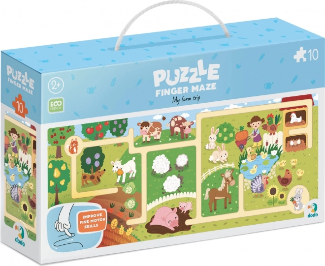 DODO Puzzle Labyrinth Mein Bauernhof 10 Teile