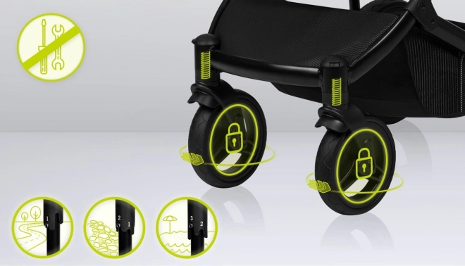 Kombikinderwagen 3in1 Lionelo Mari Tour Black Onyx