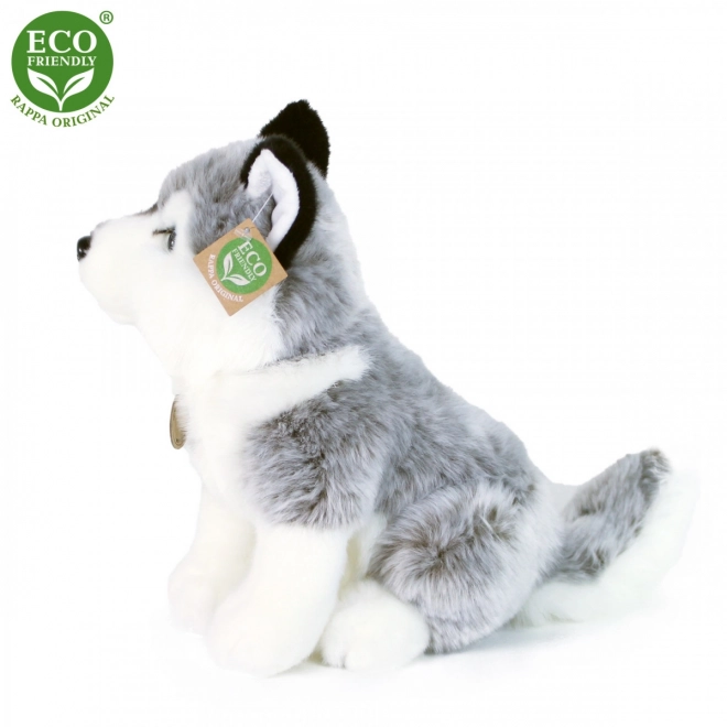 Plüschhund Husky Sitzend 30 cm