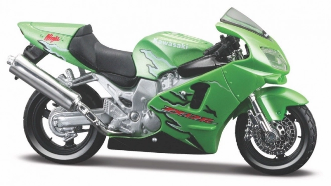 Metallmodell Motorrad KAWASAKI NINJA ZR-12R 1/18 mit Sockel