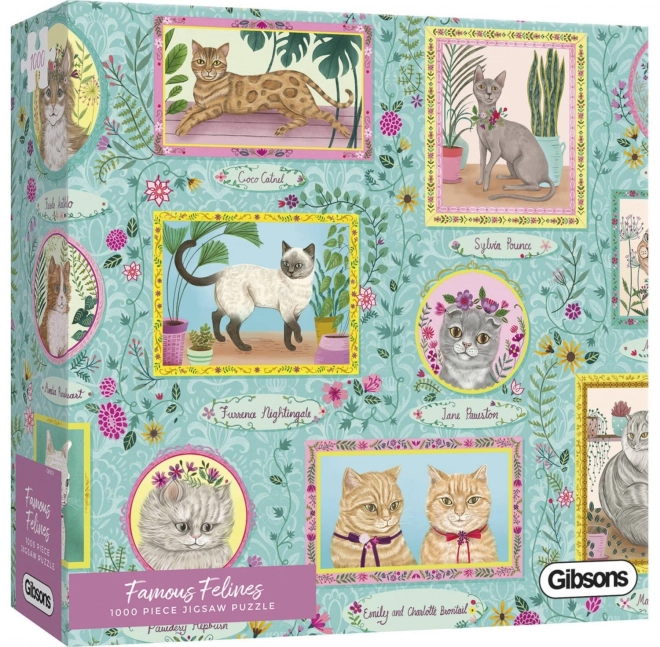 Gibsons Puzzle Berühmte Katzen 1000 Teile
