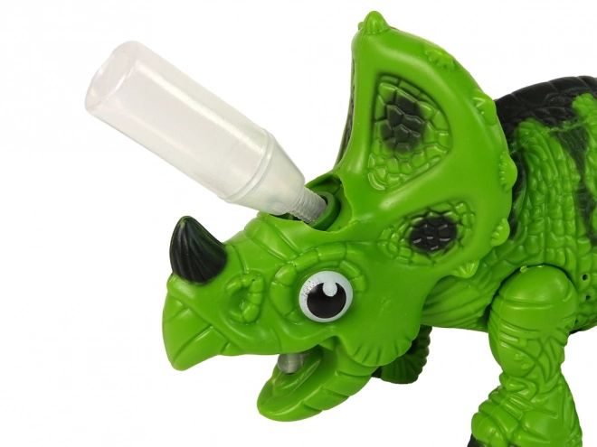 Interaktiver Triceratops Dinosaurier mit Wasserdampf und Sound