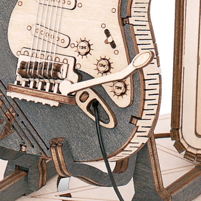 RoboTime 3D Holzpuzzle Elektrische Gitarre