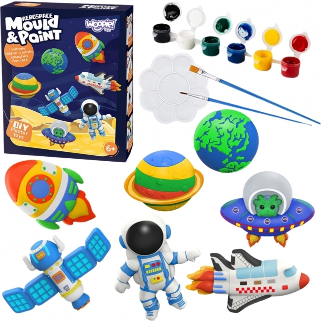 Woopie Kreativset mit Gießformen und Farben – Weltraum-Figuren DIY