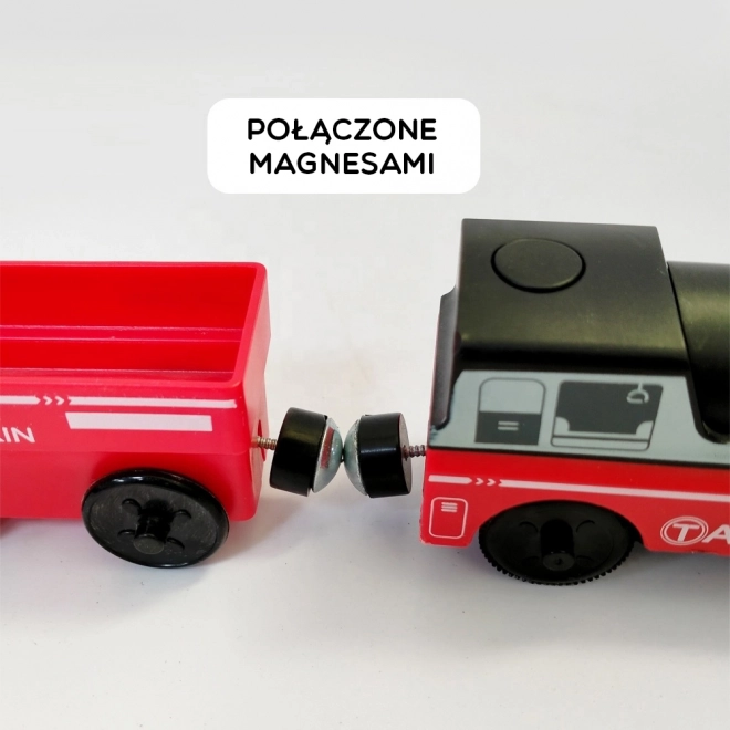 Elektrische Lokomotive mit Anhängern von Woopie