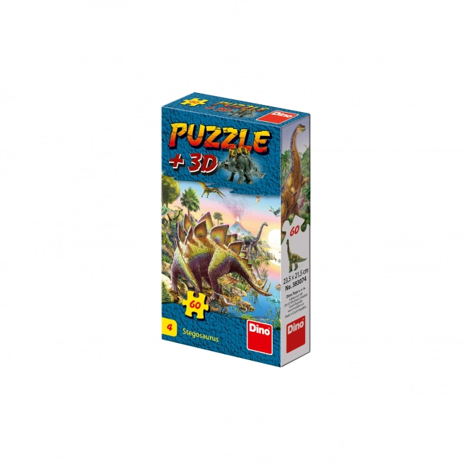 Puzzle mit Dinosaurier-Figur: Tyrannosaurus Rex 60 Teile