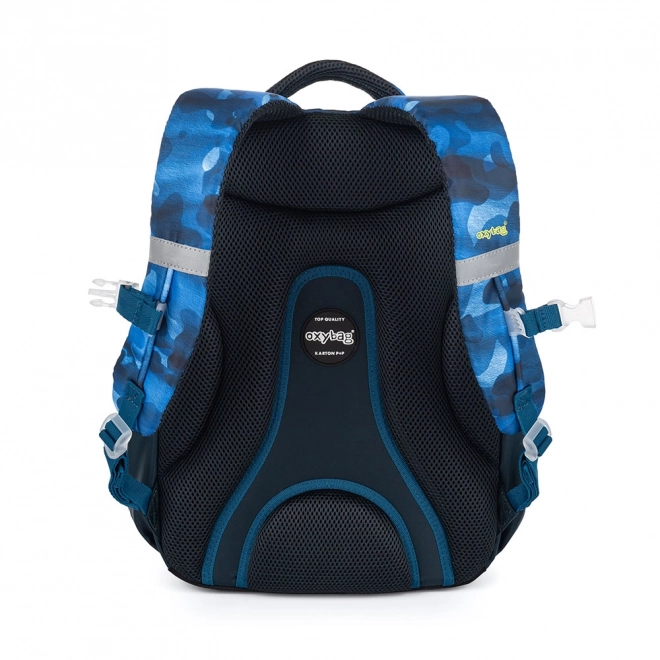 Schulrucksack Oxy Next Camo Blau