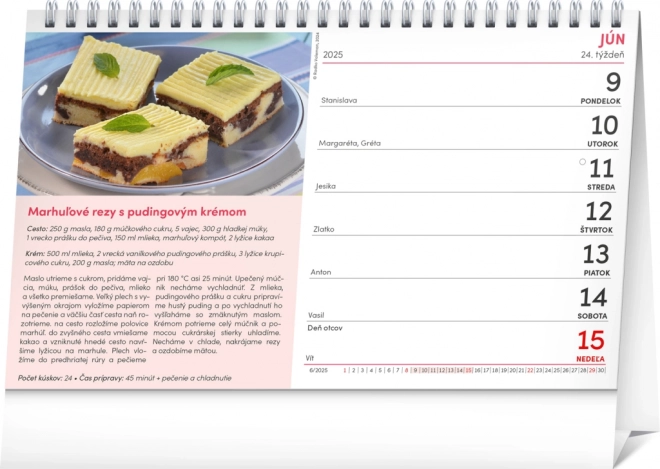 Tischkalender Süssspeisen und Desserts 2025