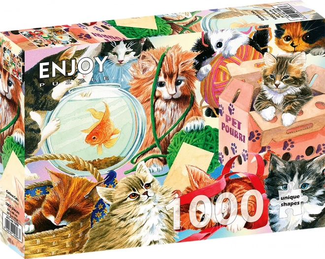 Puzzle Neugierige Katzen 1000 Teile