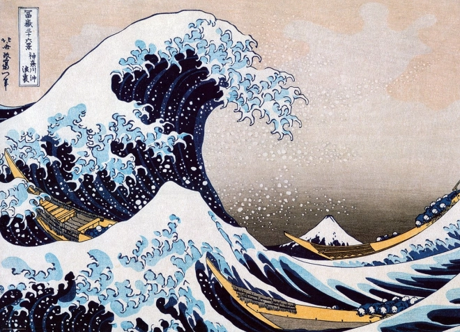 Puzzle Die Große Welle von Kanagawa XL 3D Effekt 300 Teile