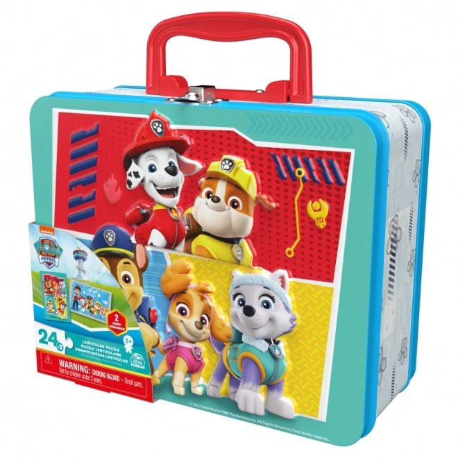 Paw Patrol Puzzle in Blechdose