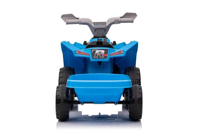 Batteriebetriebener Quad mit Anhänger Blau