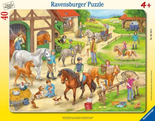 Ravensburger Puzzle mit Pferdehofmotiv