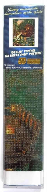 Diamantmalerei Fischerhütte 30x40cm
