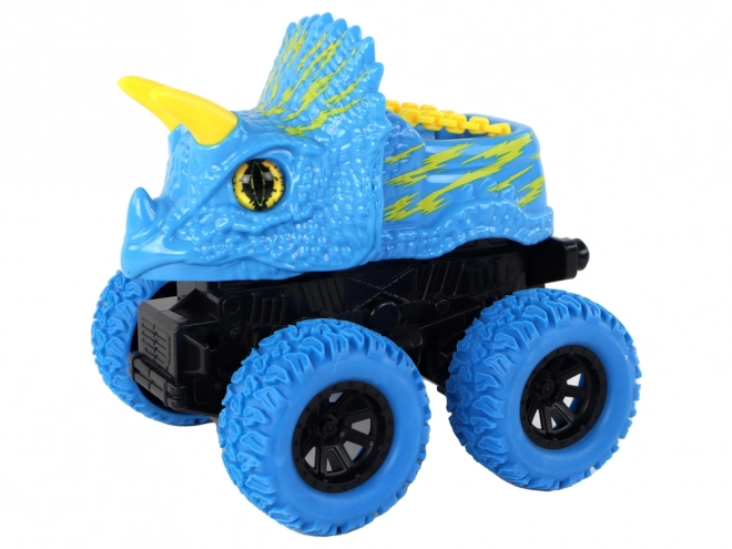 Spielzeugauto Triceratops mit Gummirädern Blau