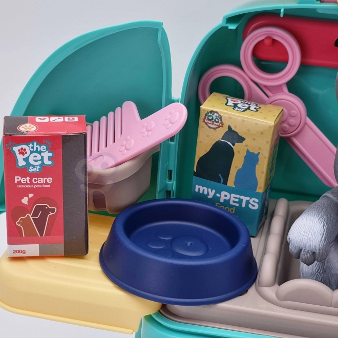 Woopie tragbares Hundepflegeset im Rucksack 2-in-1