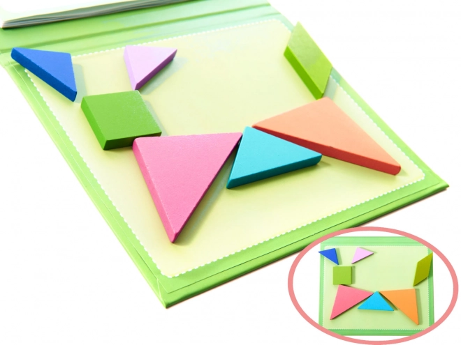 Magnetisches 3D Tangram Buch