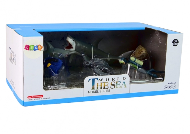 6-teiliges Set Meereslebewesen Spielfiguren von World The Sea