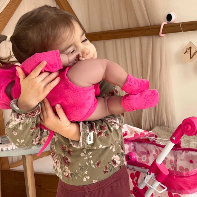 Woopie Babypuppe in Bärenkleidung 46 cm