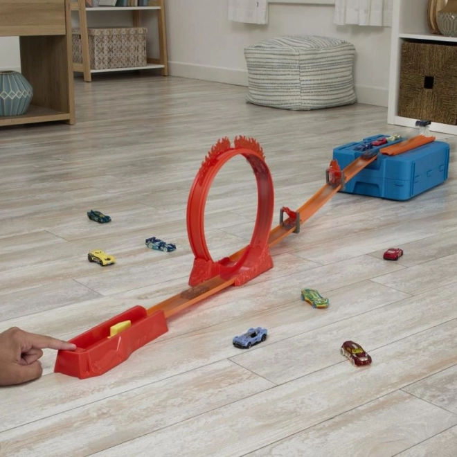 Hot Wheels Track Builder Feuer-Bahnsystem