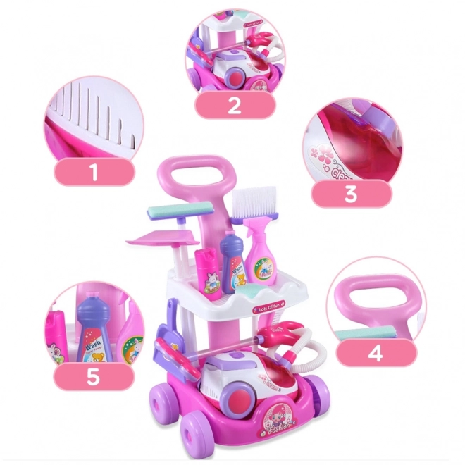 Woopie Reinigung Set mit Staubsauger und Zubehör