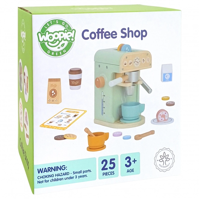 Woopie Green Holzspielküche Barista-Set für Kinder
