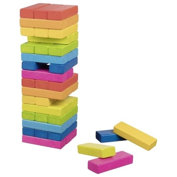 Goki Balancespiel Holz Turm Regenbogen Jenga