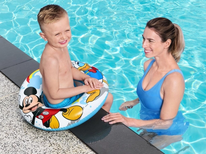 Aufblasbarer Schwimmring Mickey Mouse und Donald Duck 56 cm