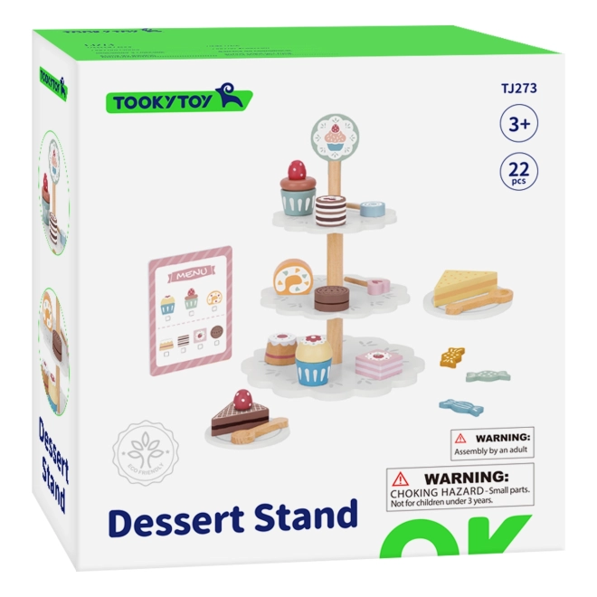 Holzständer mit Kuchen für Kinder