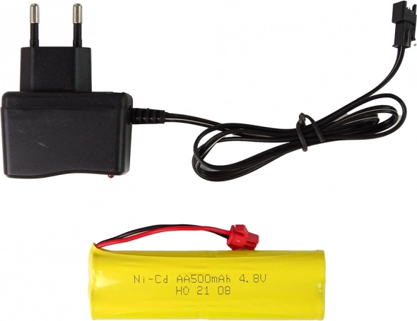 Leistungsstarker 4,8 V 500 mAh Akku inklusive Ladegerät