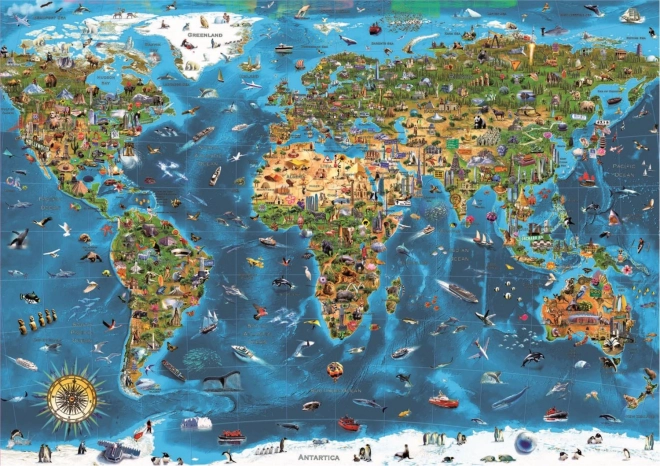 Educa Puzzle Wunder der Welt 1000 Teile