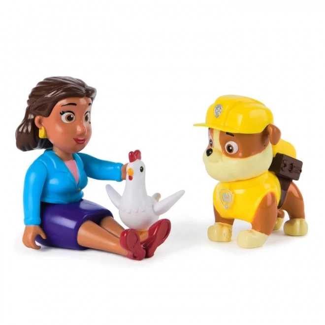 Figuren-Set Paw Patrol Rubble und Bürgermeisterin Goodway