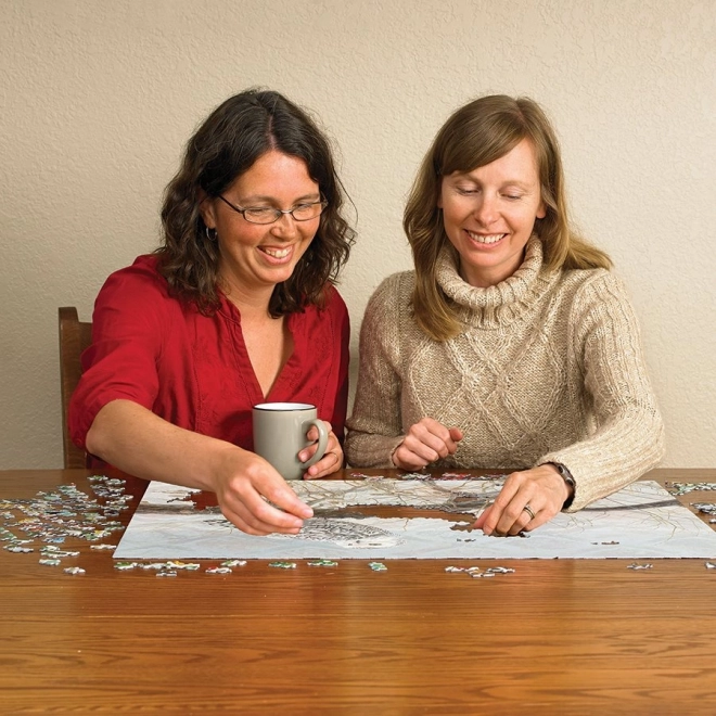 Puzzle Schnee auf Weide 500 Teile