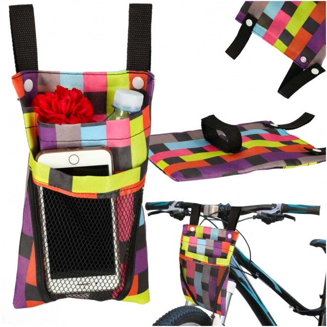 Bunte Fahrradtasche für den Lenker