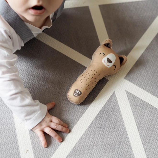 Ababu Kinderwagen-Spielzeug Bär mit Rassel