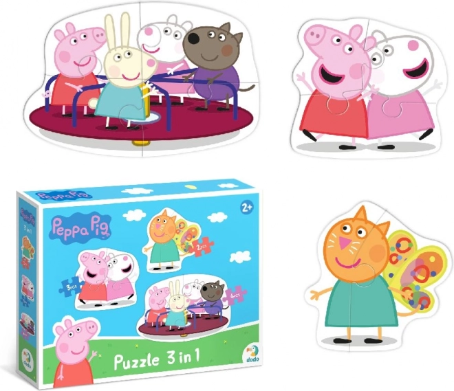 DODO Puzzle Peppa Wutz: Freunde 3-in-1