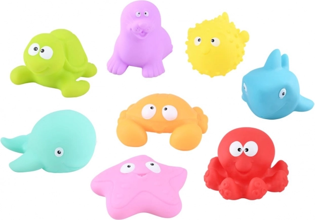 Bade-Tierchen – Set 4 Stück, 8 cm, 2 Varianten