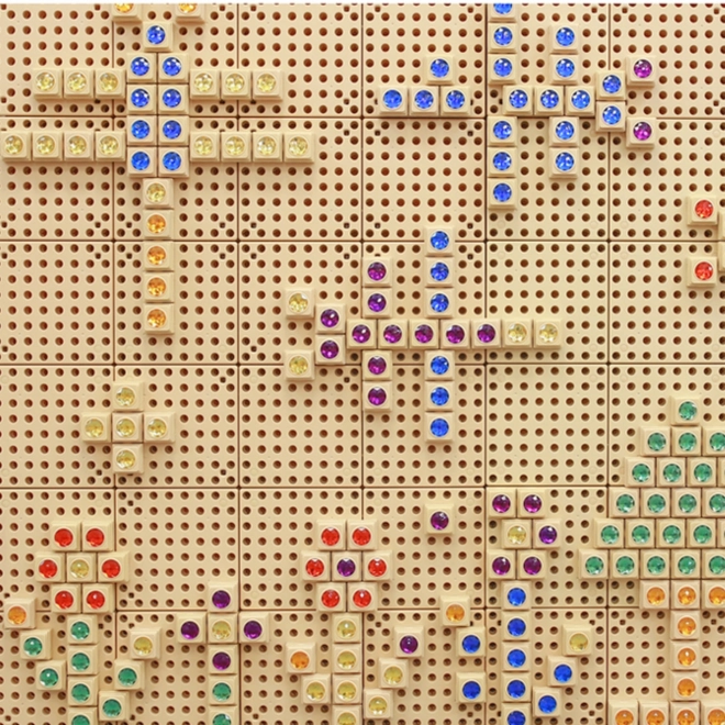Diamanten Bausteine Set für STEM Tafeln von Masterkidz