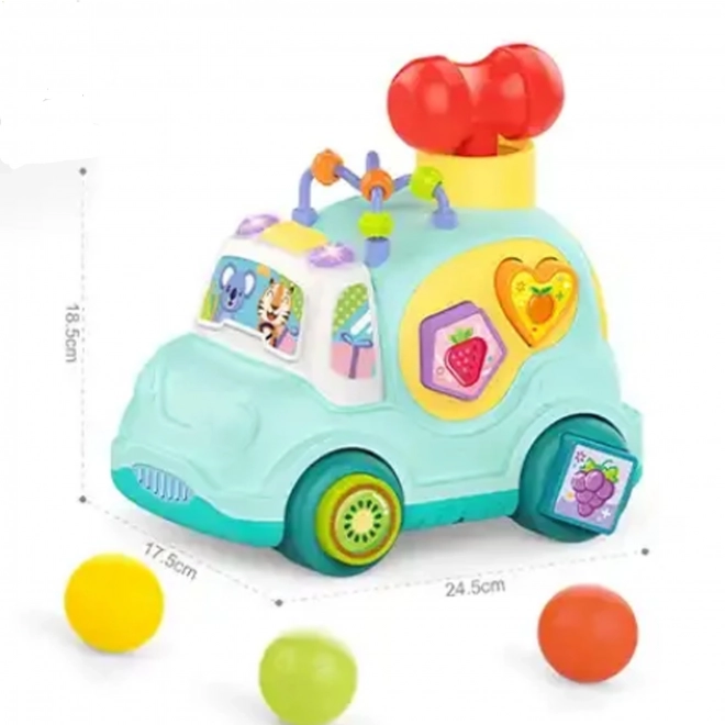 Interaktives musikalisches Auto Montessori Sortierer Blau