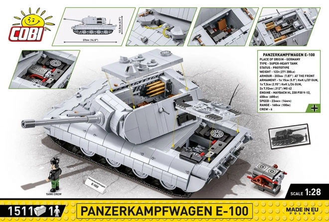 Panzerkampfwagen E-100 Modellbau Set