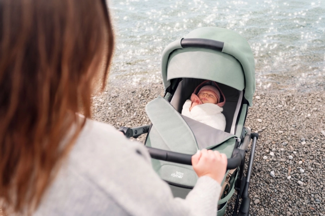 Komplettset Kinderwagen Smile 5Z mit Lux Babywanne in Linen Grey