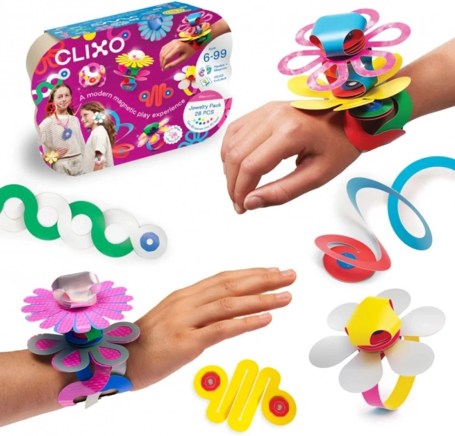 Clixo Schmuckpackung Kreatives Set Bauklötze für Schmuckherstellung - 28 Stück
